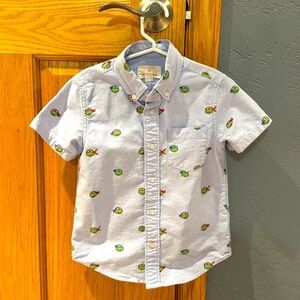 EUC Ninja Turtles Short Sleeve Oxford Button Up